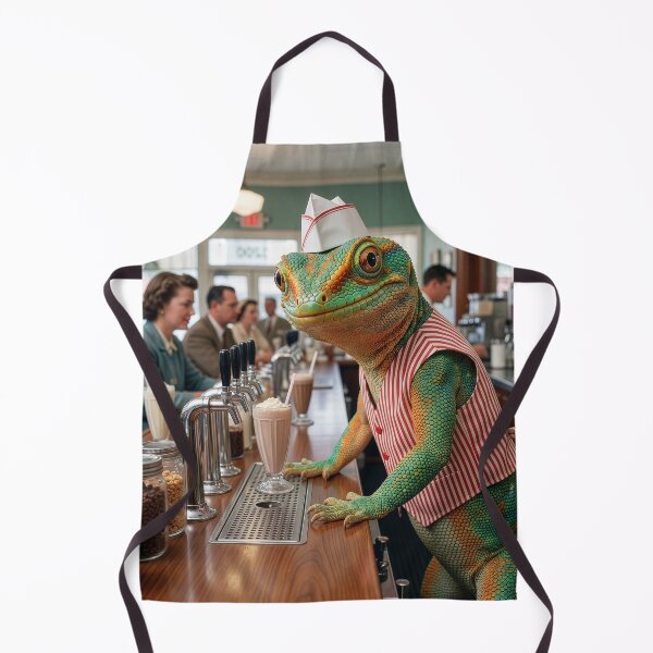 Item preview, Gecko Serves Up Delicious Shakes designed and sold by Tridentulus.