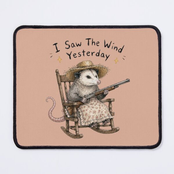 Item preview, I Saw The Wind Yesterday Opossum Southern Gothic Humor designed and sold by bosamji.