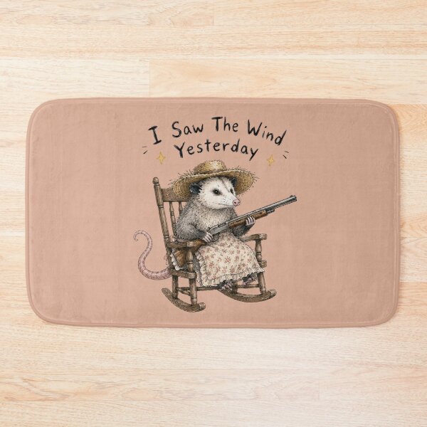 Item preview, I Saw The Wind Yesterday Opossum Southern Gothic Humor designed and sold by bosamji.