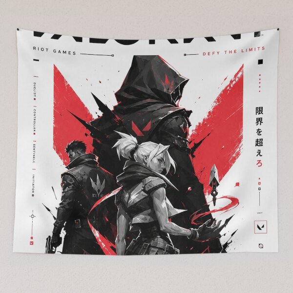 Item preview, Valorant Jett Omen Phoenix Fan Art - Defy The Limits Epic Poster designed and sold by NBT-NOVA.