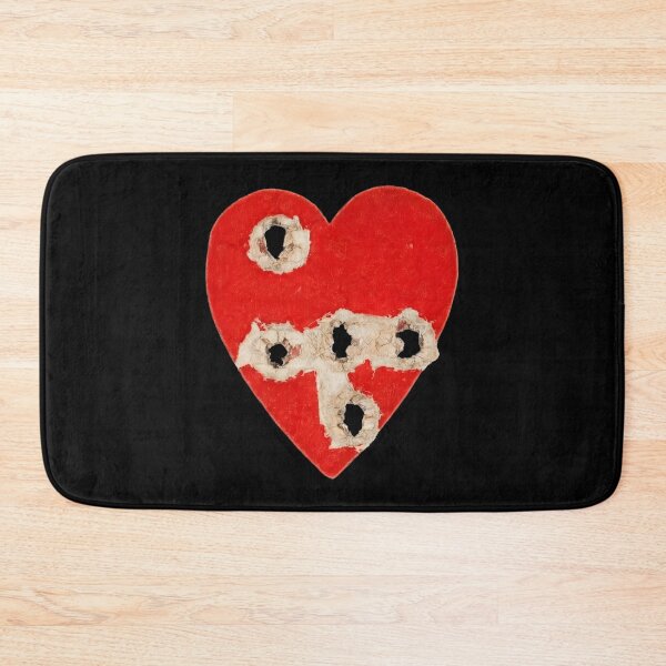 Item preview, Red Heart Graphic with Torn Bullet Punctures Design designed and sold by Terry Bain.
