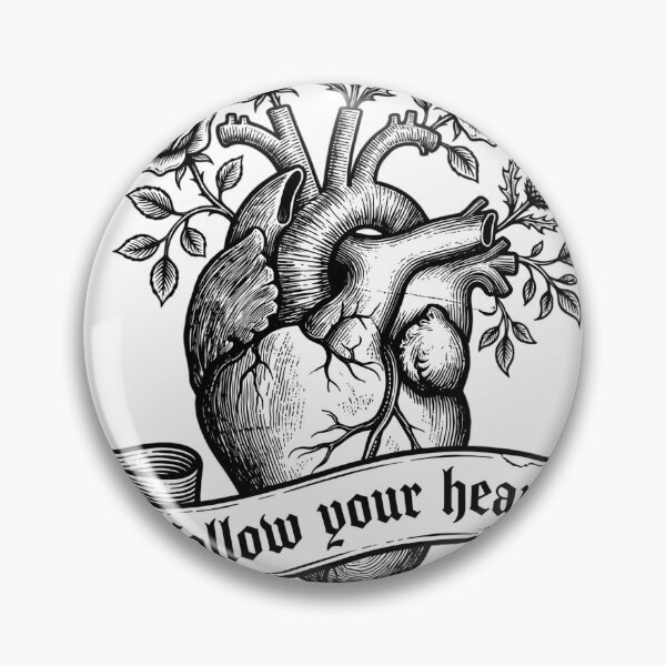 Item preview, Vintage Anatomical Heart Floral - Follow Your Heart Gothic designed and sold by pattman.