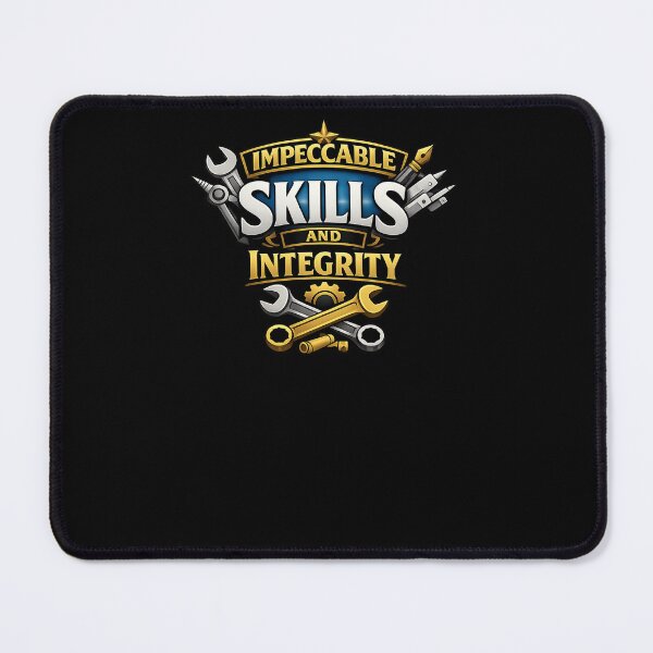 Item preview, HVAC Technician Badge - Impeccable Skills & Integrity Mechanical Tools Emblem designed and sold by FrozenHeat97.
