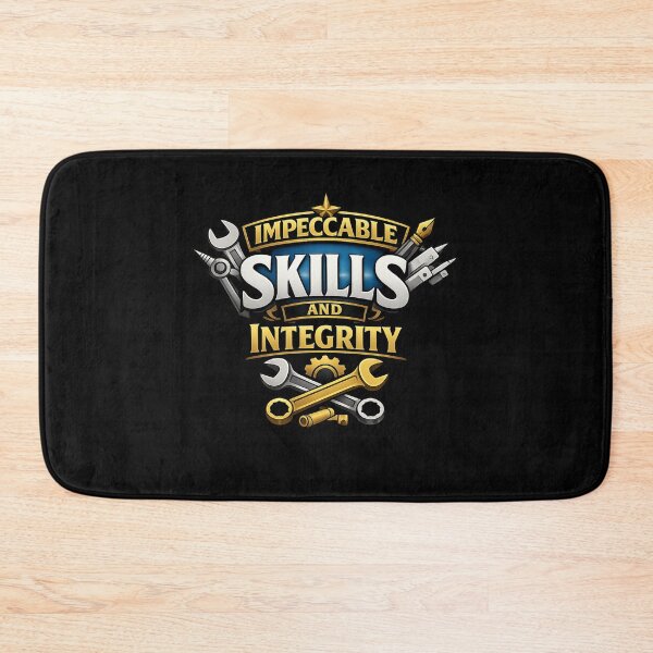 Item preview, HVAC Technician Badge - Impeccable Skills & Integrity Mechanical Tools Emblem designed and sold by FrozenHeat97.