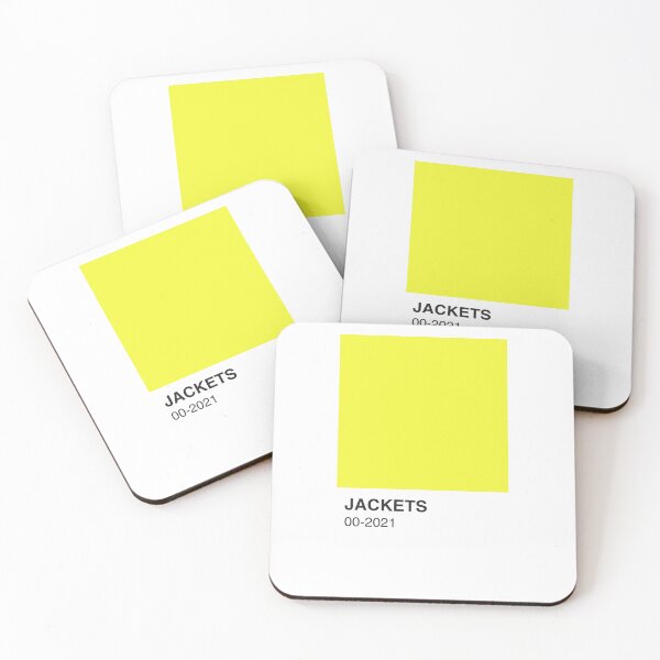 Item preview, Jackets TV Show Yellow Colour Swatch - White Border designed and sold by The Colourful Game.