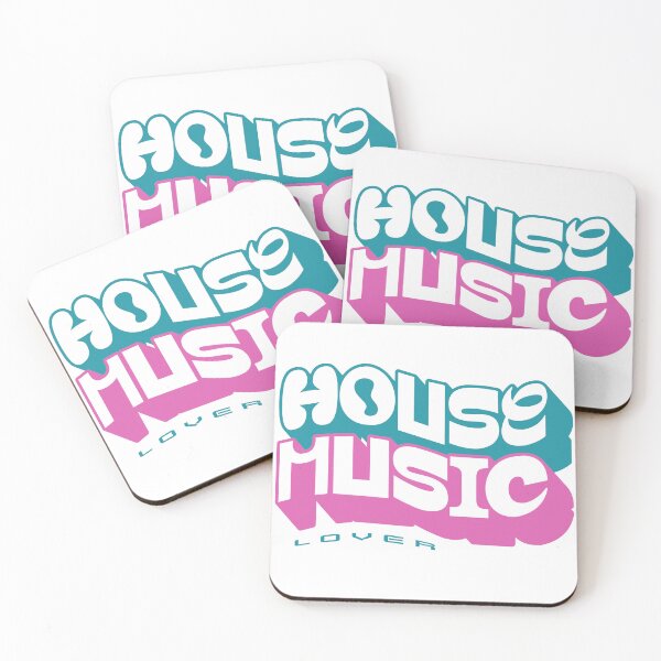 Item preview, HOUSE MUSIC - Logo Font Lover (Navy)  designed and sold by Discothreadz.
