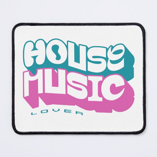 Item preview, HOUSE MUSIC - Logo Font Lover (Navy) designed and sold by Discothreadz.