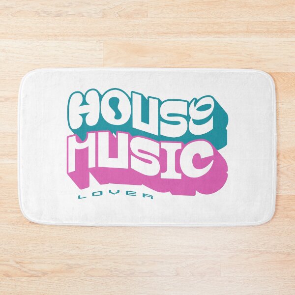 Item preview, HOUSE MUSIC - Logo Font Lover (Navy)  designed and sold by Discothreadz.