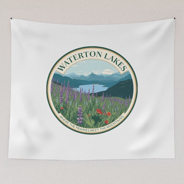 Item preview, Waterton Lakes Where The Prairies Meet The Mountains National Park Travel Outdoor Nature Hiking designed and sold by Simsimah26Parks.