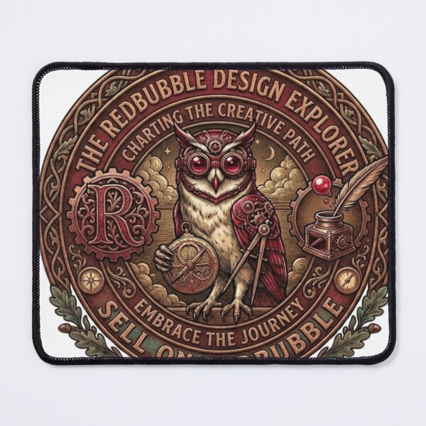 Item preview, The Redbubble Design Explorer - Steampunk Creative Journey designed and sold by QUIRKFITs.