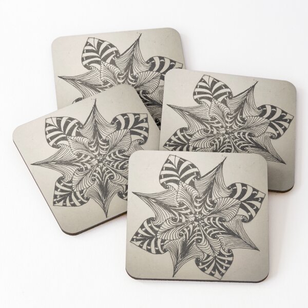 Item preview, Black-and-white Zentangle design designed and sold by AestheticArt94.