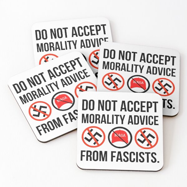 Item preview, Do not accept morality advice from fascists. designed and sold by Rachel the Artist .