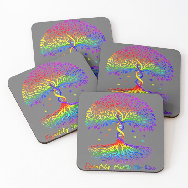 Item preview, Equality Hurts No One Tree Life Rainbow LGBT Pride Men Women designed and sold by KristineLi.