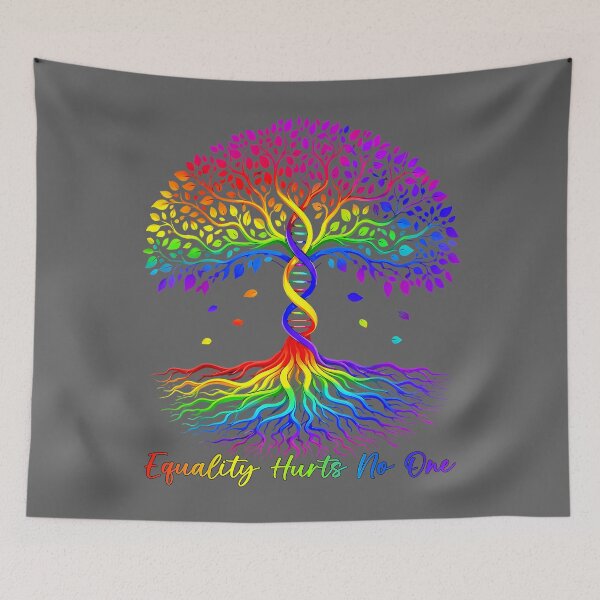 Item preview, Equality Hurts No One Tree Life Rainbow LGBT Pride Men Women designed and sold by KristineLi.