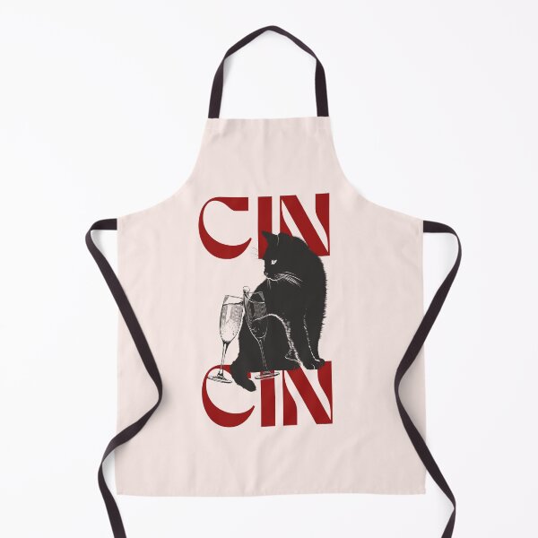 Item preview, Cin Cin Kitchen Cat Design, Champagne Glasses Celebration Artwork, Cheers designed and sold by SpringTeaDesigns.