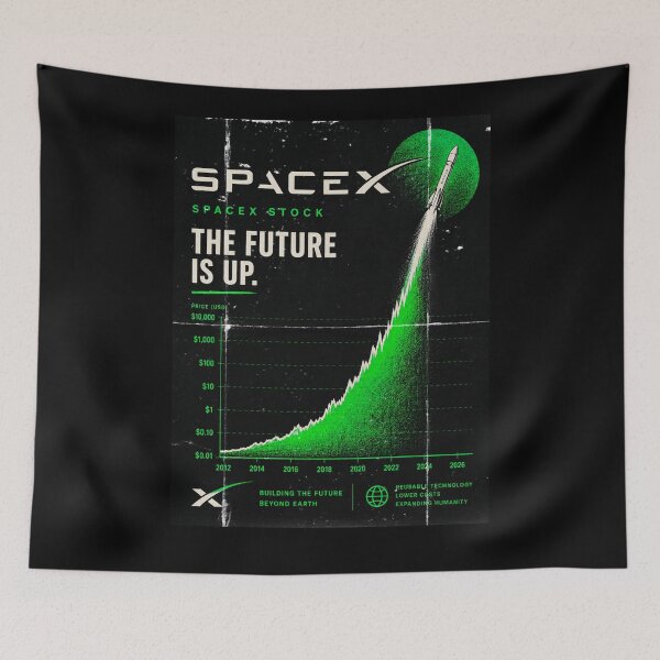 Aperçu de l'œuvre Investisseur SPCX | Spéculation sur l'introduction en bourse de SpaceX : conception du marché boursier créée et vendue par TEEJAMBOREE.