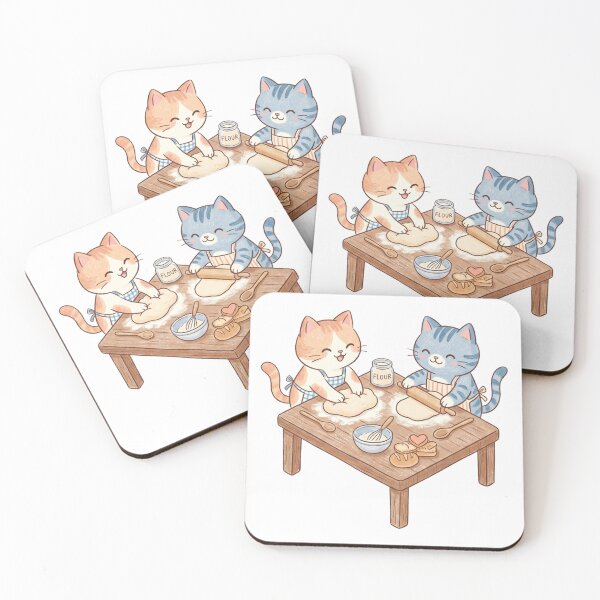 Item preview, Cute Cats Baking Bread - Little Kitten Bakery designed and sold by TaiwanMemory.