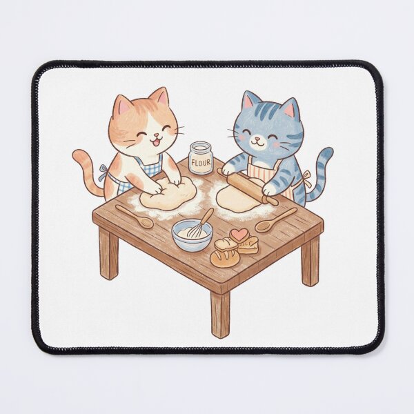 Item preview, Cute Cats Baking Bread - Little Kitten Bakery designed and sold by TaiwanMemory.