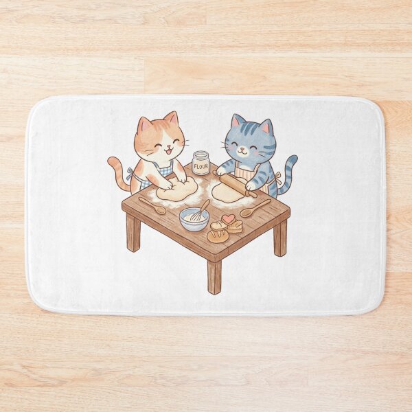 Item preview, Cute Cats Baking Bread - Little Kitten Bakery designed and sold by TaiwanMemory.