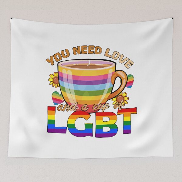 Item preview, Rainbow Cup of Pride: You Need Love and LGBT designed and sold by KrisGraphic45.