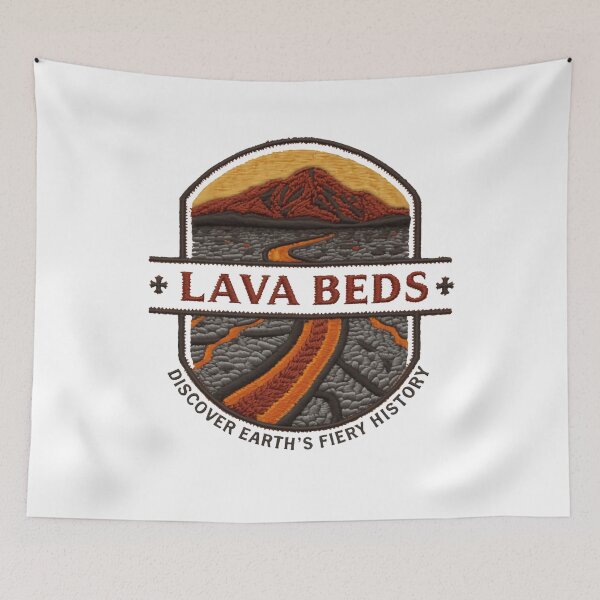 Item preview, Lava Beds Discover Earth's Fiery History Geology Volcano Explorer Traveler designed and sold by Simsimah26Parks.