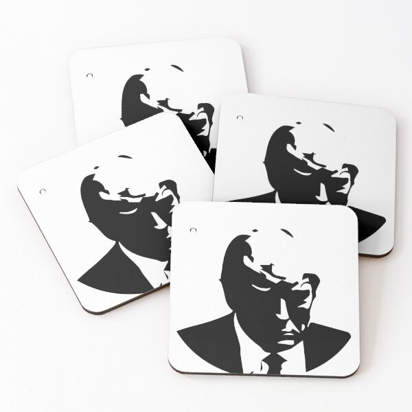 Item preview, Donald Trump Black & White Mug Shot Round T-Shirt Mug  designed and sold by Rolographics1.