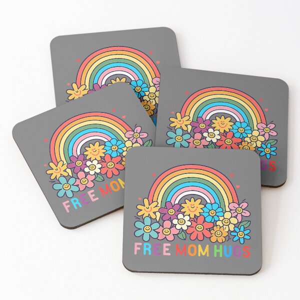 Item preview, Free Mom Hugs Pride - LGBTQ Gay Pride Month - Proud Ally Mom designed and sold by KristineLi.