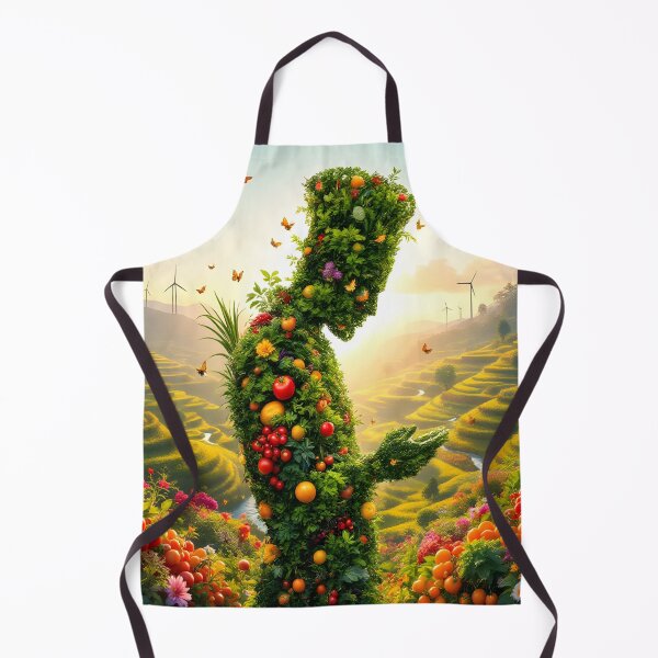 Item preview, Garden Giant — Living Vegetable Figure in Sunlit Valley World Gastronomy Day designed and sold by DreamyWallVibes.