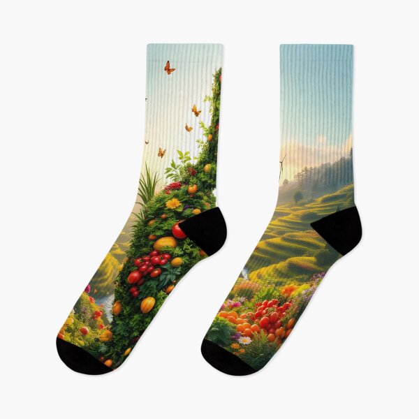 Item preview, Garden Giant — Living Vegetable Figure in Sunlit Valley World Gastronomy Day designed and sold by DreamyWallVibes.