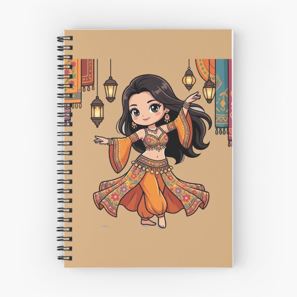 Item preview, Cute Belly Dancer | Kawaii Dance Girl Cartoon Design | Cultural Art designed and sold by morning sun.