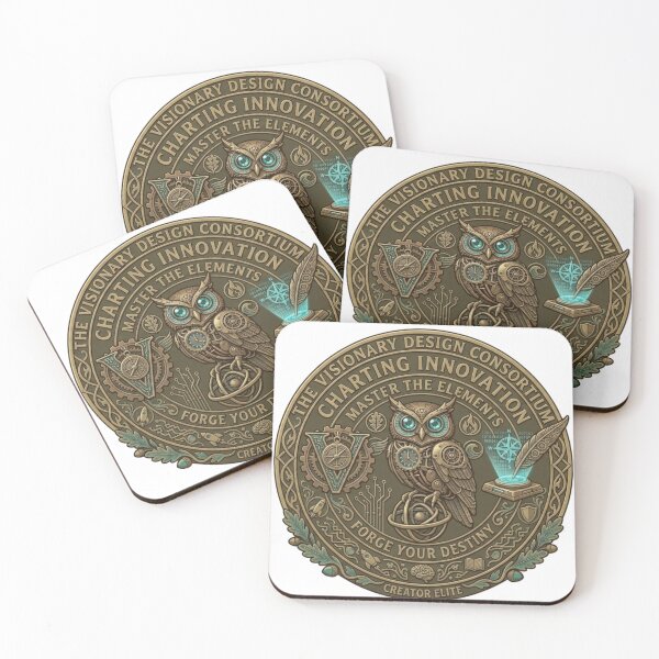 Item preview, The Visionary Design Consortium - Steampunk Innovation & Tech Owl designed and sold by QUIRKFITs.