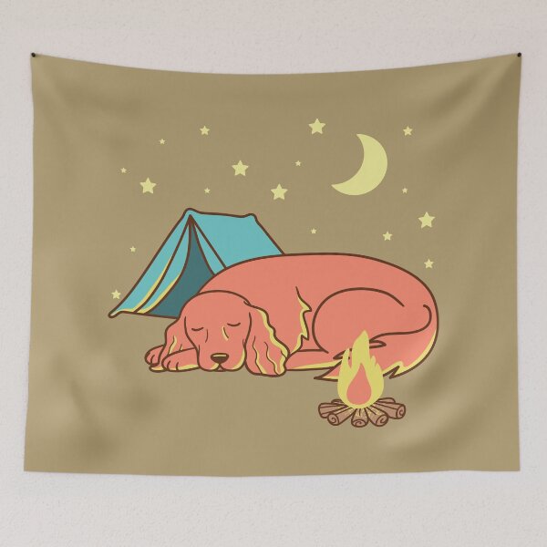 Item preview, Irish Setter Camping designed and sold by Wlaurence.