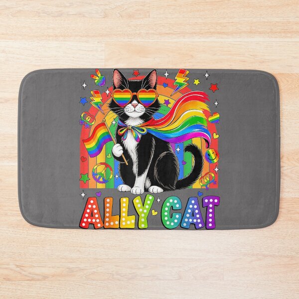 Item preview, Funny Ally Cat LGBTQ Gay Pride Month Rainbow Men Women Kids designed and sold by KristineLi.