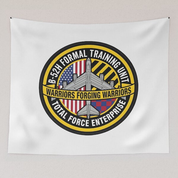 Item preview, USAF B-52H Formal Training Unit "Warriors Forging Warriors" Patch designed and sold by CharlieDesings.