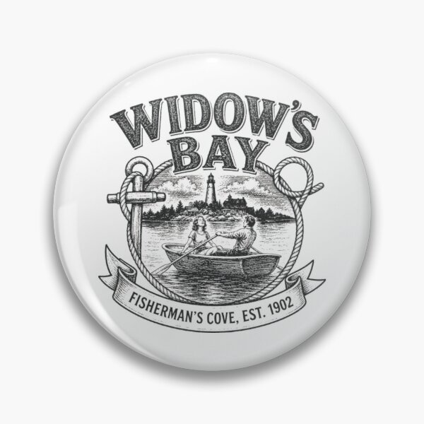 Item preview, Haunted Fishermans Cove Vintage Harbor Emblem Design designed and sold by LittleRogerChin.