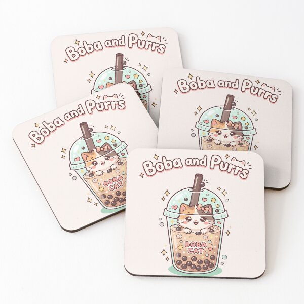 Item preview, Boba and Purrs designed and sold by AliveStyle.
