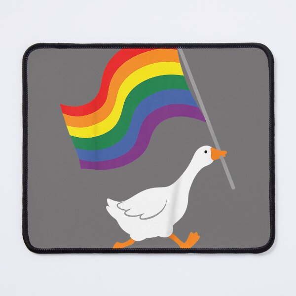 Item preview, Funny Ally Goose Rainbow Flag LGBTQ Lesbian Gay Pride Honk designed and sold by KristineLi.
