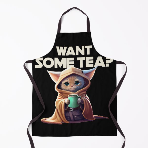 Item preview, Want Some Tea Funny Cat Sci Fi Parody designed and sold by GenZFashion000.