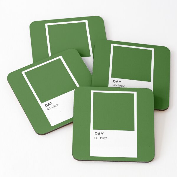 Item preview, Day Artist Green Colour Swatch - Green Border designed and sold by The Colourful Game.