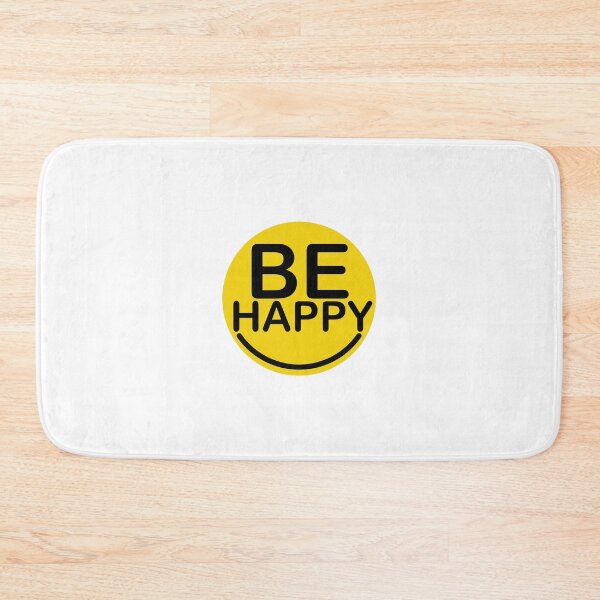 Item preview, Be Happy Smiley Face Yellow Bold Type T-Shirt Hats designed and sold by Rolographics1.