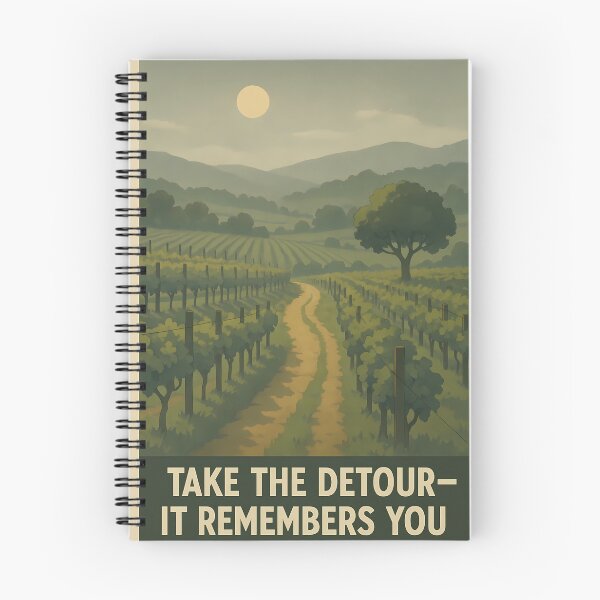 Item preview, Take the Detour—It Remembers You | Modern Minimal Typography Wall Art | Inspirational Affirmation Quote Print | Positive Journey Contemporary Decor designed and sold by PaintedPixels01.