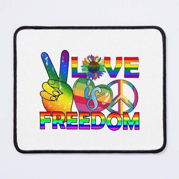 Item preview, Love is Freedom: Rainbow Pride Peace Design designed and sold by KrisGraphic45.