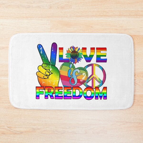 Item preview, Love is Freedom: Rainbow Pride Peace Design designed and sold by KrisGraphic45.