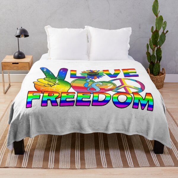 Item preview, Love is Freedom: Rainbow Pride Peace Design designed and sold by KrisGraphic45.