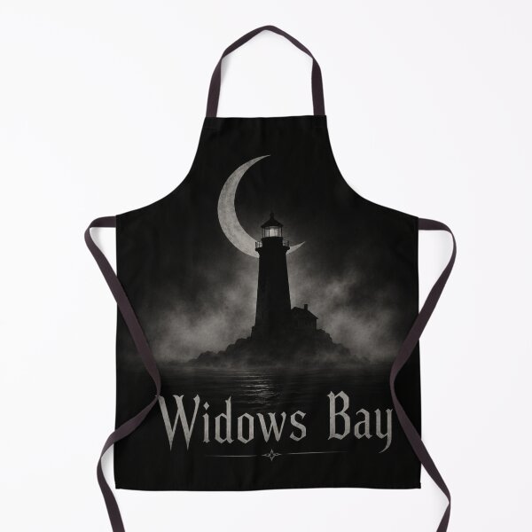 Item preview, Widows Bay Minimalist Gothic Lighthouse | Coastal Horror Moon & Fog Design designed and sold by mocci10.