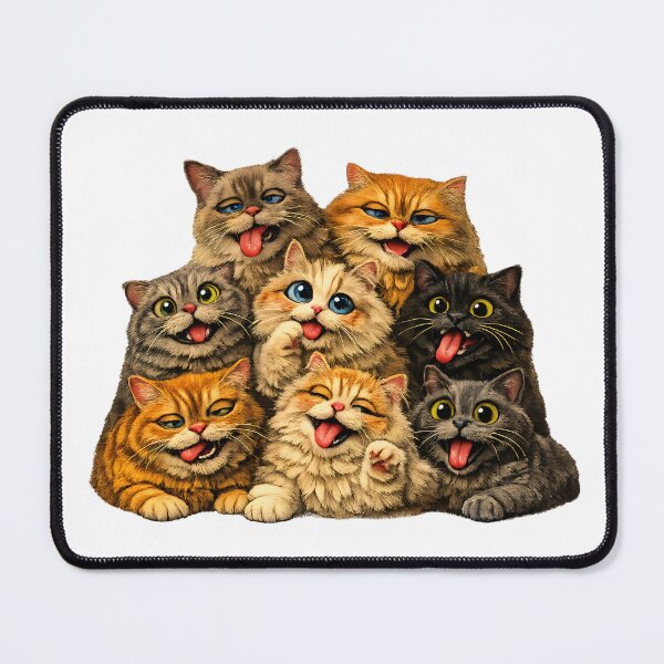 Item preview, Catnip Crew Cute Silly Goofy Cat Faces Humor designed and sold by possibilitees.