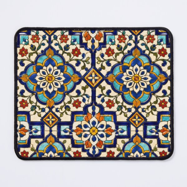 Item preview, Talavera Stained Glass Floral Tile designed and sold by Dresut.