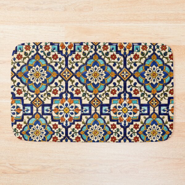 Item preview, Talavera Stained Glass Floral Tile designed and sold by Dresut.