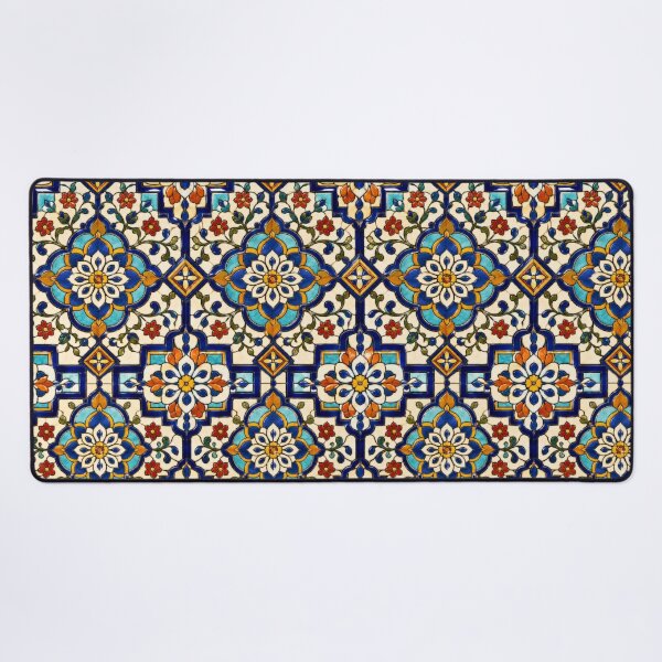 Item preview, Talavera Stained Glass Floral Tile designed and sold by Dresut.