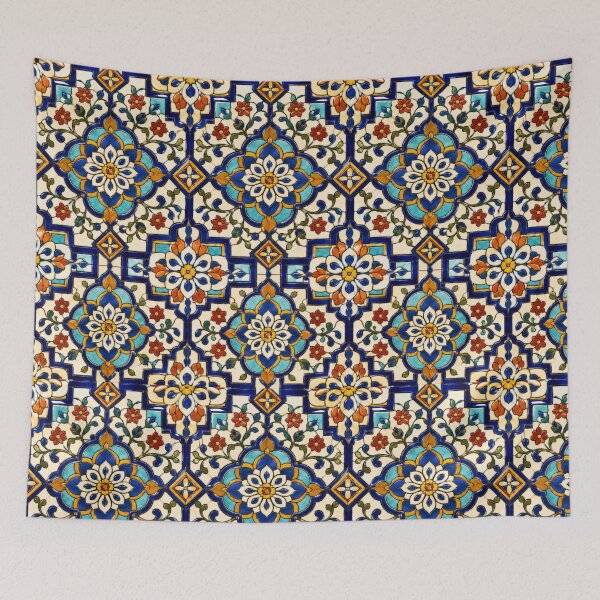 Item preview, Talavera Stained Glass Floral Tile designed and sold by Dresut.